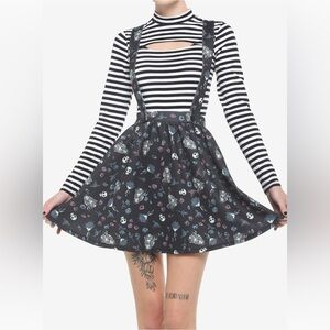 Corpse Bride Icon Suspender Skirt Size Women’s Juniors XS Adjustable Straps